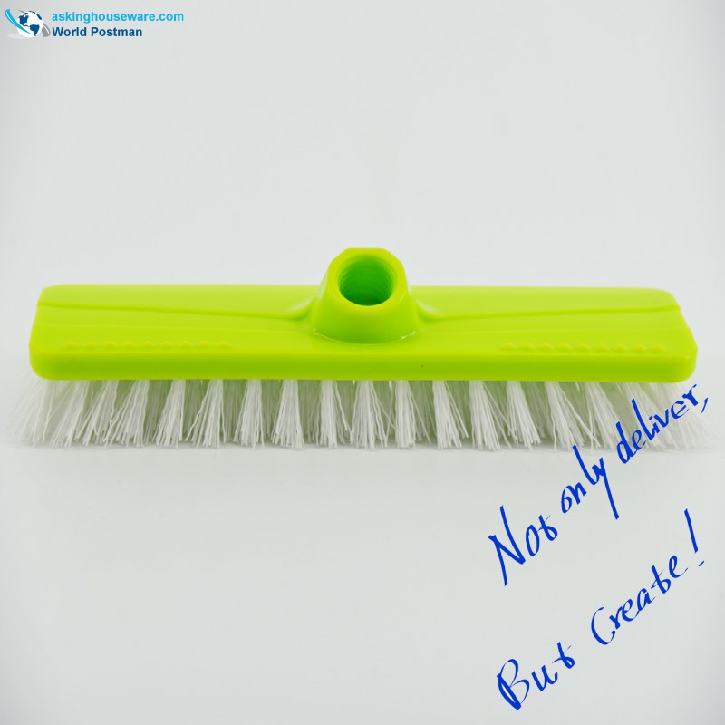 Akbrand Push Brush Sharp Squeegee ที่ด้านหลังด้วยแปรงเฉียงเฉียงขนาดสั้นขนแปรง PP