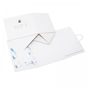 ที่กำหนดเองพิมพ์เงินฟอยล์โลโก้เคลือบมันวาวพับบรรจุภัณฑ์กล่องกระดาษ