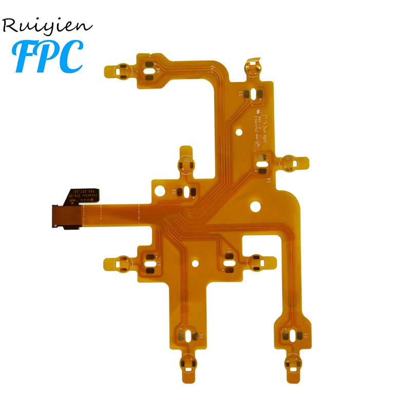 มืออาชีพที่มีความยืดหยุ่นผู้ผลิตแผงวงจรพิมพ์ fpc 1020 ความร้อนสาย FPC เซ็นเซอร์ลายนิ้วมือ 0.8 มิลลิเมตรสนาม FPC เชื่อมต่อ