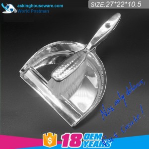 แปรงขัดไม้กวาดขนาดกลาง Akbrand พร้อมเคลือบสีเงิน