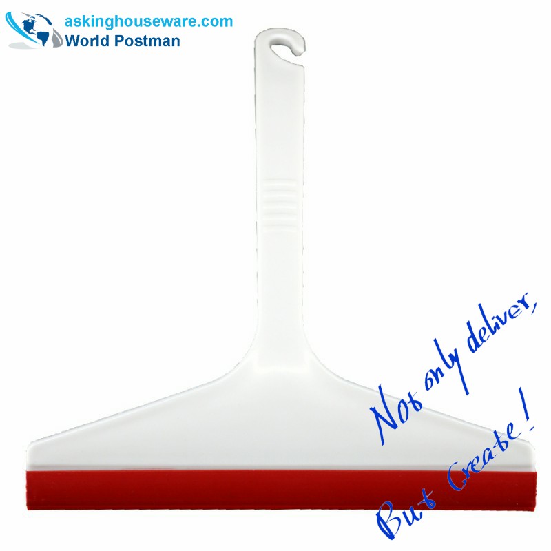 Akbrand Simple Window Squeegee ที่มีสาย PVC ถอดออกได้บน Squeegee Head