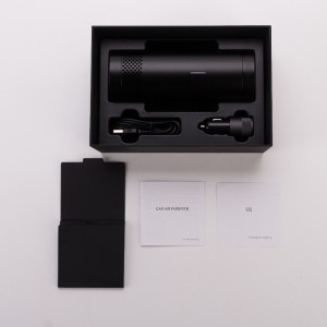 เครื่องฟอกอากาศในรถยนต์ USB ขับเคลื่อนพร้อมฟังก์ชั่นตรวจจับคุณภาพอากาศสำหรับกำจัดควัน / ฝุ่น / กลิ่นสัตว์เลี้ยง / กลิ่นไม่พึง...