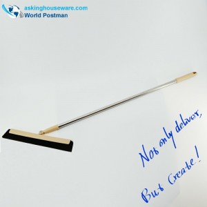 Akbrand 13 'Floor Squeegee with Sponge Squeegee Head ท่อสแตนเลสยาว