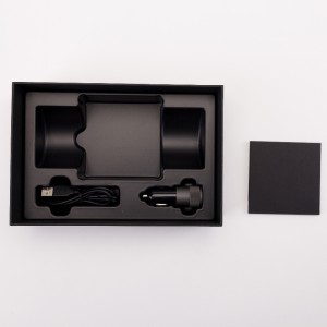 เครื่องฟอกอากาศในรถยนต์แบบ USB ขับเคลื่อนพร้อมฟังก์ชั่นตรวจจับคุณภาพอากาศอัจฉริยะเพื่อลบฟอร์มาลดีไฮด์ / smong / PM2.5 / มือสองควัน ...