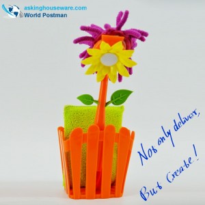 ชุดแปรงสำหรับทำความสะอาดห้องครัว Akbrand พร้อมถังดูดและฟองน้ำขัดถู