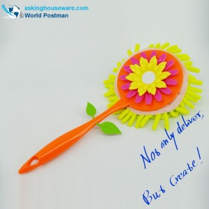 แปรงด้ามยาว Akbrand ตกแต่งด้วยดอกทานตะวัน