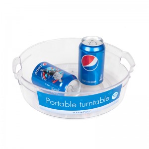 Clear Cabinet Turntable ออแกไนเซอร์จานหมุนแบบพกพา