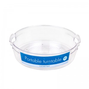 Clear Cabinet Turntable ออแกไนเซอร์จานหมุนแบบพกพา