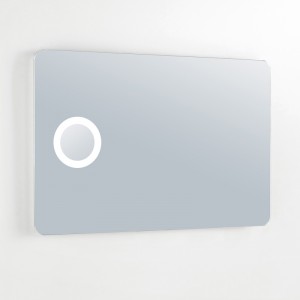 สหภาพยุโรปและสหรัฐอเมริกาสุดหรู LED กระจกส่องแสงด้านหลังห้องน้ำพร้อมแว่นขยาย - ENE-AL-111