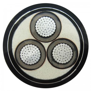 240sq.mm 3 แกนสายเคเบิล STA / SWA หุ้มเกราะ IEC60502-2, ICEA S-93-639, ICEA S-94-649, BS 6622