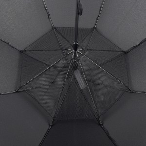 27 นิ้วแผงพลังงานแสงอาทิตย์พัดลมขนาดใหญ่ร่มพอร์ต USB ชาร์จใหม่สิ่งประดิษฐ์ร่มกอล์ฟ