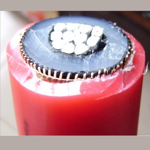15KV 8.7 / 15KV Xlpe Copper Core MV สายไฟพร้อมเกราะโลหะ