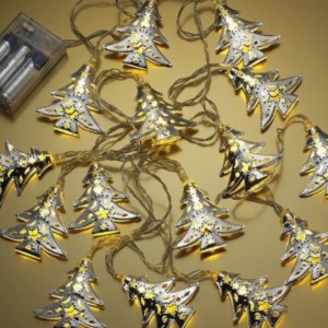 โคมไฟต้นคริสต์มาสเหล็ก