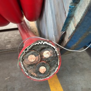 สายเคเบิลหุ้มเกราะแบบมัลติคอร์แรงดันไฟฟ้าขนาดกลางพร้อมเกราะ STA / SWA