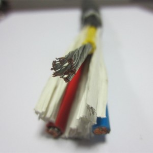 สายเคเบิลศูนย์กลางแยกแรงดันต่ำ 8 / 2AWG พร้อมฉนวน PVC