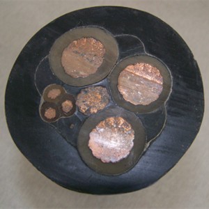MV 3 / C CU 15KV 220NL-XLPE สายเคเบิล PVC ARMOR-X 133% TS