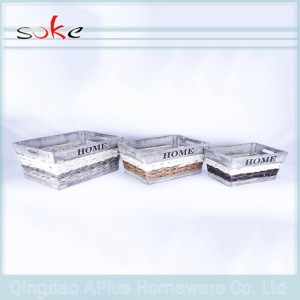 กล่องเก็บหวายสานสานทำมือ PE