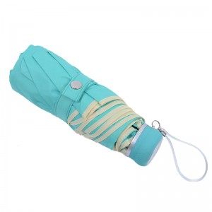 ที่กำหนดเอง 5 พับน้ำหนักเบามินิร่มสำหรับการส่งเสริม