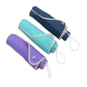 ที่กำหนดเอง 5 พับน้ำหนักเบามินิร่มสำหรับการส่งเสริม