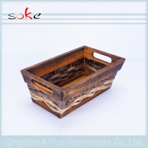 ตะกร้าเก็บหวายสาน PE 100%