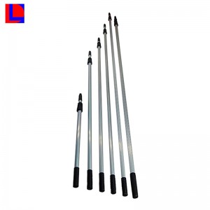 เสาอลูมิเนียมปรับขยายได้ / ขยายพร้อมฝาพลาสติก