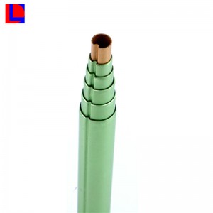 เสาอลูมิเนียมปรับขยายได้ / ขยายพร้อมฝาพลาสติก