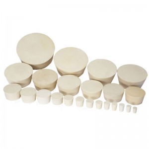 จุกยางสีขาว OEM สำหรับฉีด