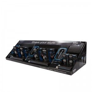 จอแสดงผลเคาน์เตอร์พร้อมจอแสดงผลกระดาษแข็ง palyer จอแอลซีดีกระดาษแข็งเคลือบกระดาษแข็งยืนแสดง