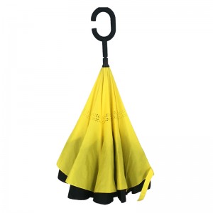 แฟชั่นใหม่ Windproof ร่มรถคว่ำคว่ำย้อนกลับ