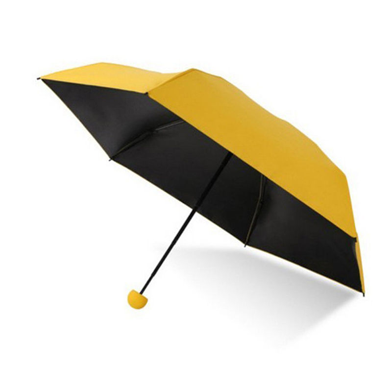 ขายส่งร่มกันแดดจีนราคาถูกมินิแคปซูลโฆษณา 5 พับร่ม