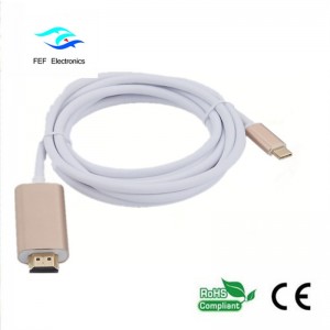ตัวแปลง ABS แบบ c to HDMI เป็นตัวผู้ USB เปลือก ABS รหัสสินค้า: FEF-USBIC-013