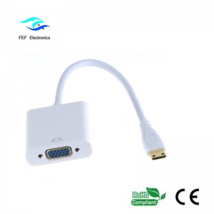ตัวแปลงมินิ HDMI ชายกับหญิง VGA รหัส: FEF-HIC-004