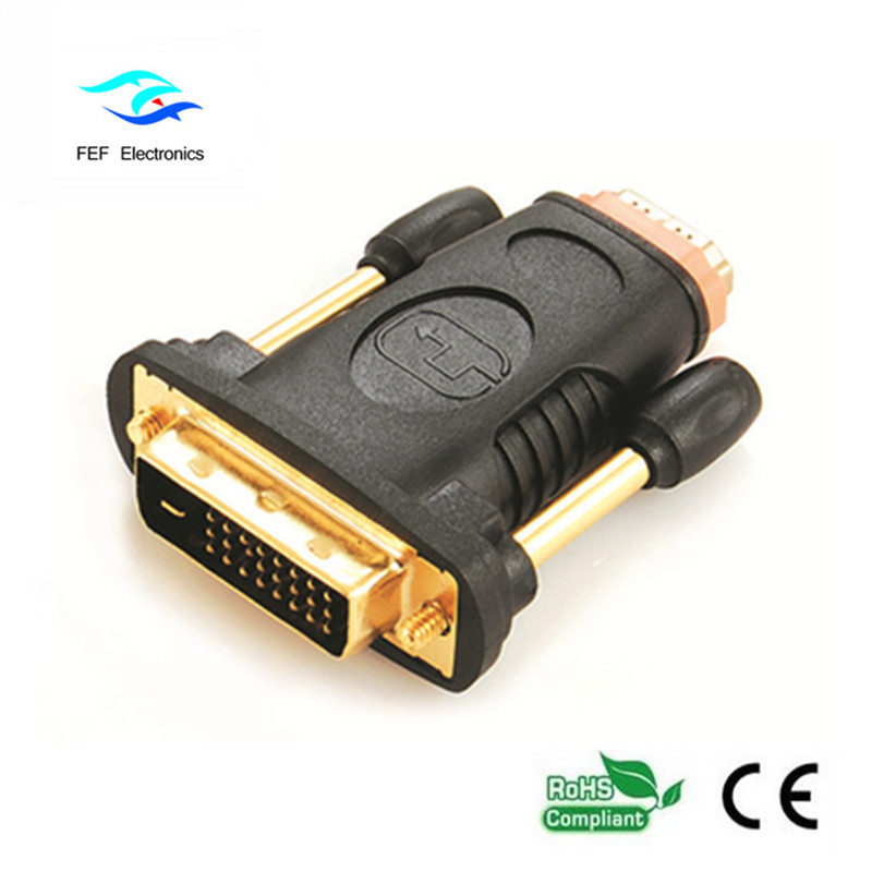 ตัวแปลง HDMI เป็นหญิงกับ DVI 24 + 1 ตัวแปลงเพศชายกับเพศหญิงรหัส: FEF-HD-006