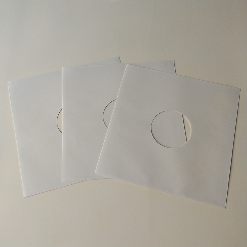 12 Inner Paper Vinyl White LP Inner Sleeves สำหรับ 33RPM Vinyl Record