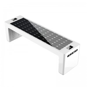 Solar Smart Park Bench พร้อมที่ชาร์จไร้สายและ 4G Wifi เราเตอร์