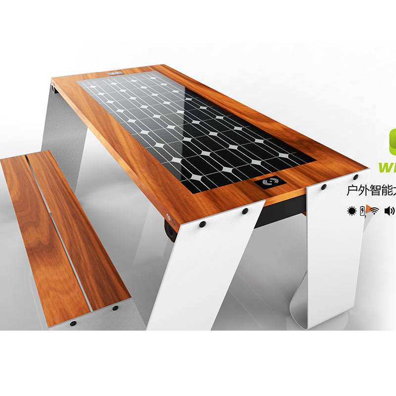 โต๊ะปิกนิกกลางแจ้งผู้ผลิตเก้าอี้อาบแดดพลังงานแสงอาทิตย์ผู้ผลิตเก้าอี้สมาร์ท