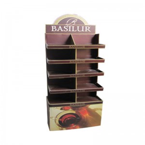 ยืนแสดงขายกระดาษแข็งรีไซเคิลแสดงชั้น Pegboard ยืนแสดงกระดาษแข็ง