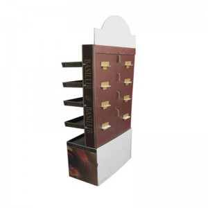 ยืนแสดงขายกระดาษแข็งรีไซเคิลแสดงชั้น Pegboard ยืนแสดงกระดาษแข็ง