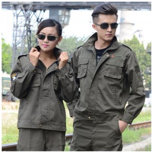 มืออาชีพที่กำหนดเองชุดสุขาภิบาลสีส้มสีเรืองแสง