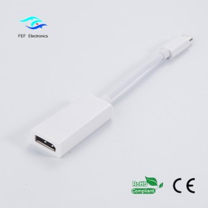 USB Type C to Displayport เชลล์ ABS เพศหญิงรหัสสินค้า: FEF-USBIC-004A