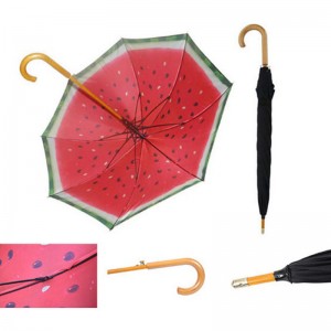 ด้ามไม้และด้ามไม้ผ้าคู่สั่งทำพิเศษพิมพ์ร่มตรง