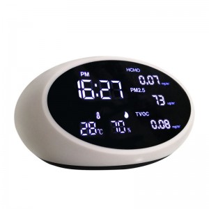 Dienmern PM2.5 อากาศตรวจจับ PM 10 คุณภาพอากาศตรวจสอบวิเคราะห์ก๊าซ PM 1.0 ตรวจจับที่มี TVOC AQI HCHO ในกลางแจ้งในบ้าน