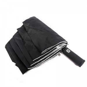 การตลาดสินค้าขายร้อนไฟฉายจัดการพิมพ์แบบกำหนดเอง 3 พับร่มอัตโนมัติเต็มรูปแบบ