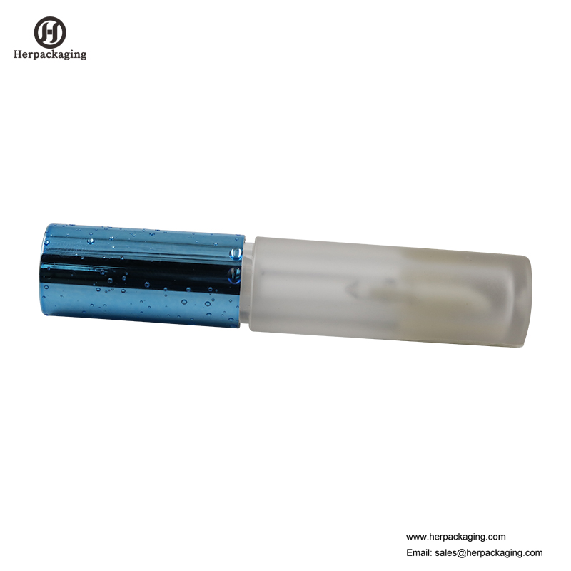 HCL303 หลอดพลาสติกลิปกลอสใสสำหรับผลิตภัณฑ์เครื่องสำอางสี flocked ลิปกลอ applicators