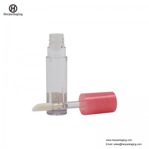 HCL306 หลอดพลาสติกลิปกลอสใสสำหรับผลิตภัณฑ์เครื่องสำอางสี flocked ลิปกลอ applicators