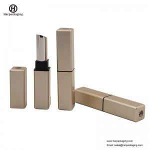 HCL406 กรณีลิปสติกเปล่าภาชนะบรรจุลิปสติกหลอดแต่งหน้าบรรจุด้วยฉลาดคลิปแม่เหล็กฝาผู้ถือลิปสติก