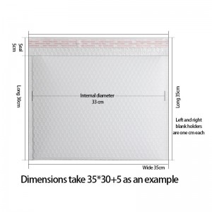 ขายส่งซองจดหมายฟองโพลีสีขาว / ถุงส่งเบาะ