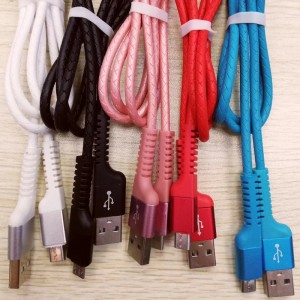 การชาร์จอย่างรวดเร็วสายเคเบิล Round TPE USB สำหรับ micro USB, Type C, การชาร์จและเชื่อมต่อฟ้าผ่า iPhone