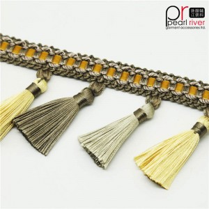 การออกแบบใหม่ขอบลูกสำหรับตกแต่งหน้าต่าง Pom Pom ขอบผ้าม่าน