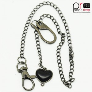 อุปกรณ์ DIY กระเป๋าถือ Lobster ตะขอกระเป๋ากระเป๋าโลหะตกแต่งโซ่แบน